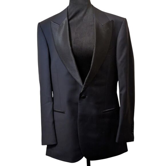 Suitsupply Other - Suitsupply Lazio Tuxedo Jacket Navy Blue Wool Vitale Barberis Canonico Size 40R